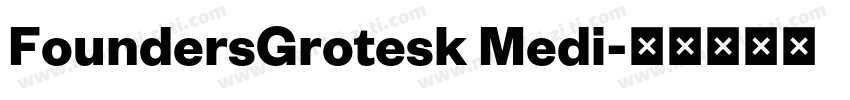 FoundersGrotesk Medi字体转换